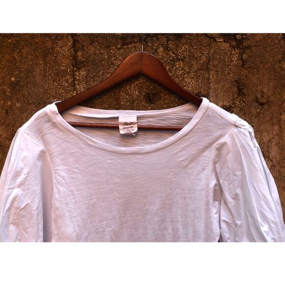 Cinq à Sept White Puff Sleeve Top with Tie Cuffs – Size Small - Picture 3 of 5